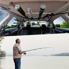 2pcs Car Fishing Rod Straps Car Organizer Car Road Holders In car Fixed