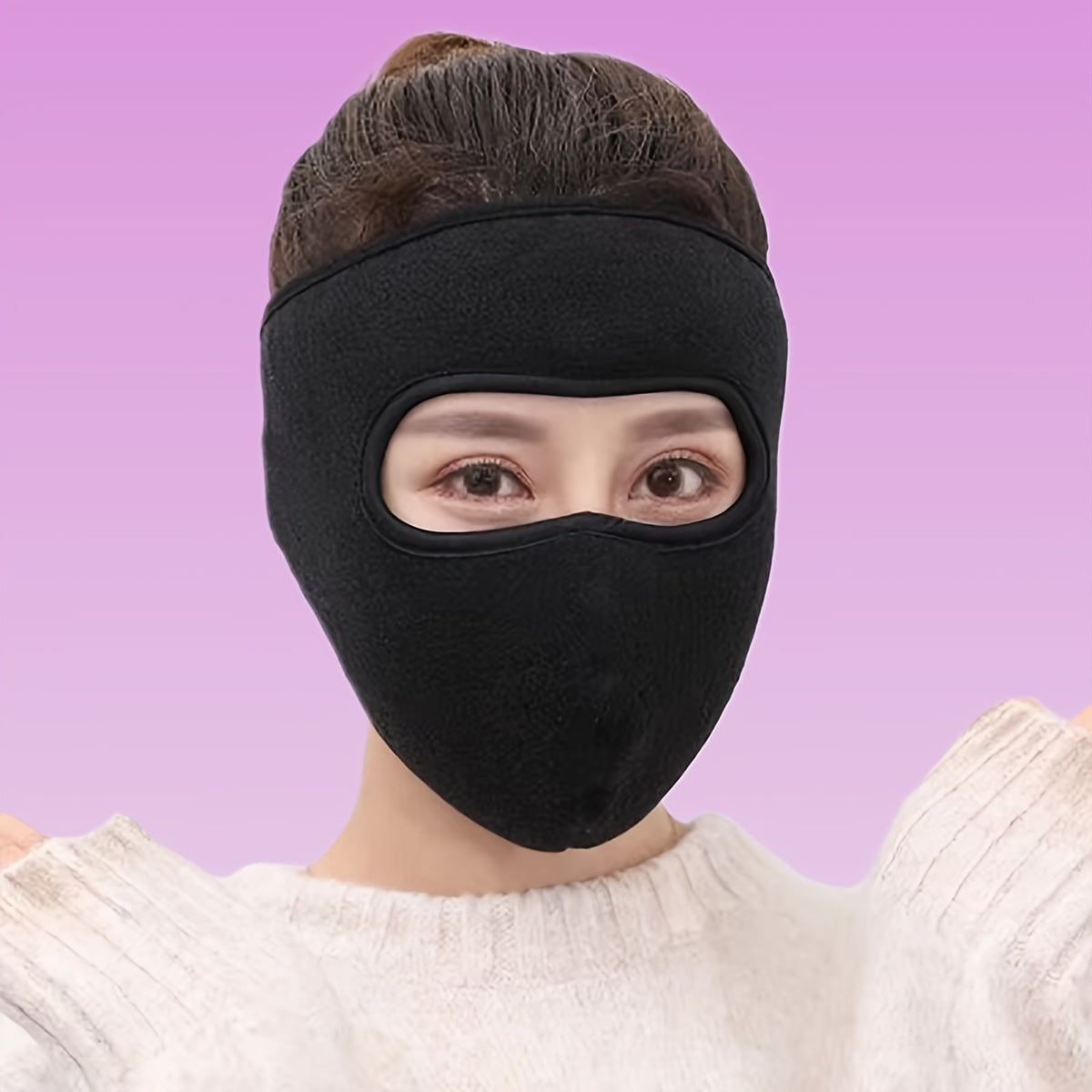 Unisex Plush Long Face Mask - Ear Protector Windproof Outdoor Mask