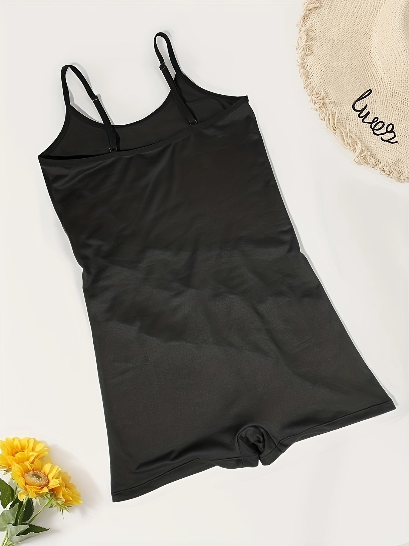 Colorblock Slip Pajama Romper Crew Neck Sleeveless Women's Lingerie & Sleepwear