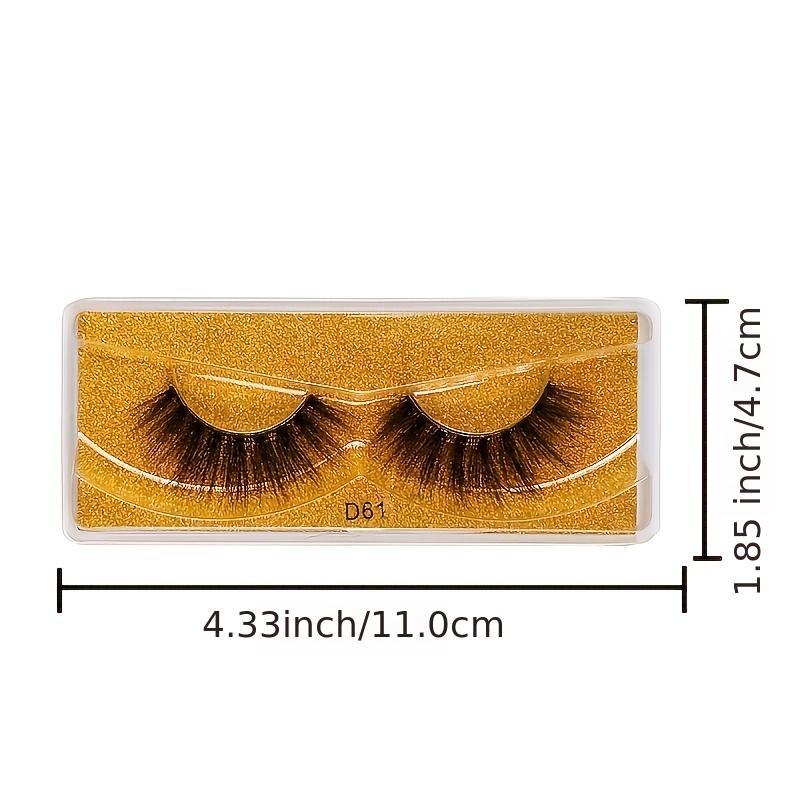 20 Pairs Fluffy Wispy 3D Mink Lashes False Eyelashes Pack with Glitter Box