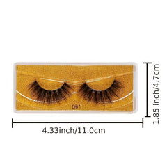 20 Pairs Fluffy Wispy 3D Mink Lashes False Eyelashes Pack with Glitter Box