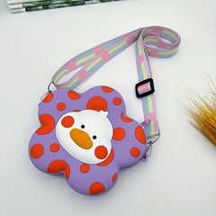 Duck Pattern Crossbody Bag & Coin Purse