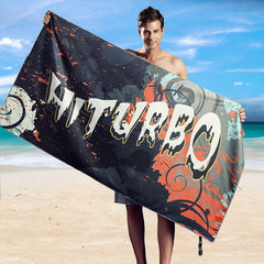 Turbo Microfiber Beach Towel Quick Drying Towel Sand Proof Swim Towel