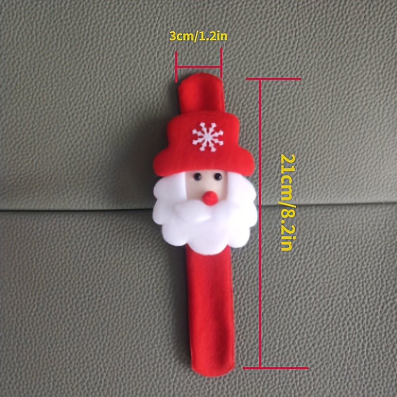 Light-Up Christmas Bracelet Cartoon Snap Gift Props