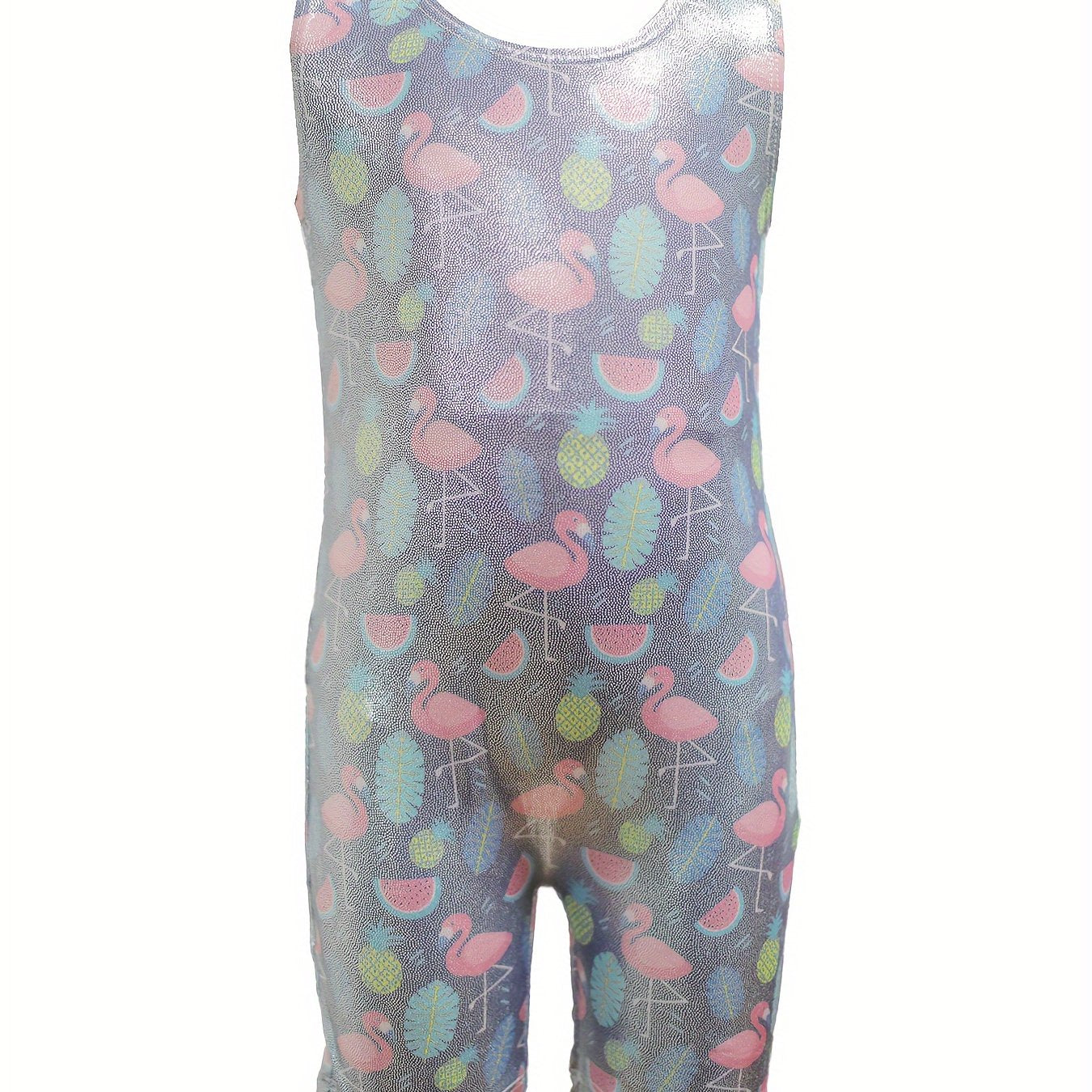 Flamingo Watermelon Gymnastics Outfits Girls Dance Suit