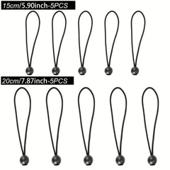 30pcs Ball Bungee Cords Elastic Bungee Straps Tarp Tensioner For Tents