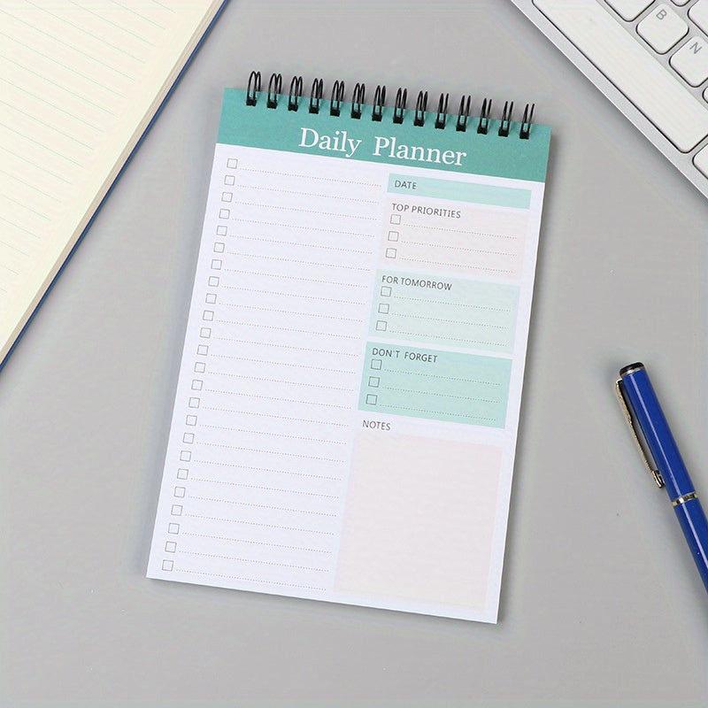 35 Sheets Daily Planner Coil Notepad Thickened Student Notepad