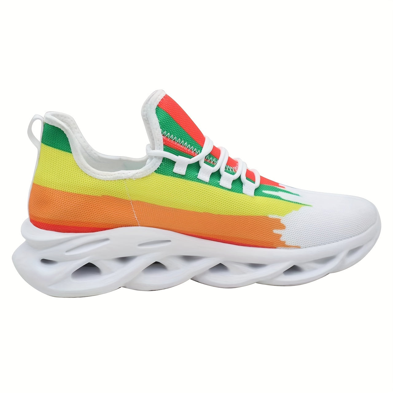 Men's Slip On Blade Sneakers Rainbow Athletic Shoes