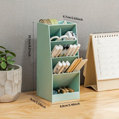 Transparent Modern Style Pen Holder Storage Box Office Desktop