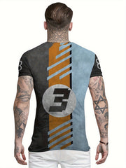 3D Print Men's Round Neck Tee Shirt for Summer