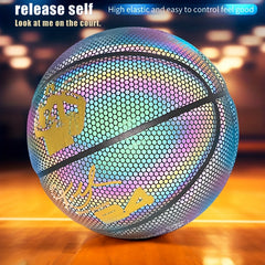 Size 7 Reflective Colorful Basketball Anti Slip Wear resistant Ball