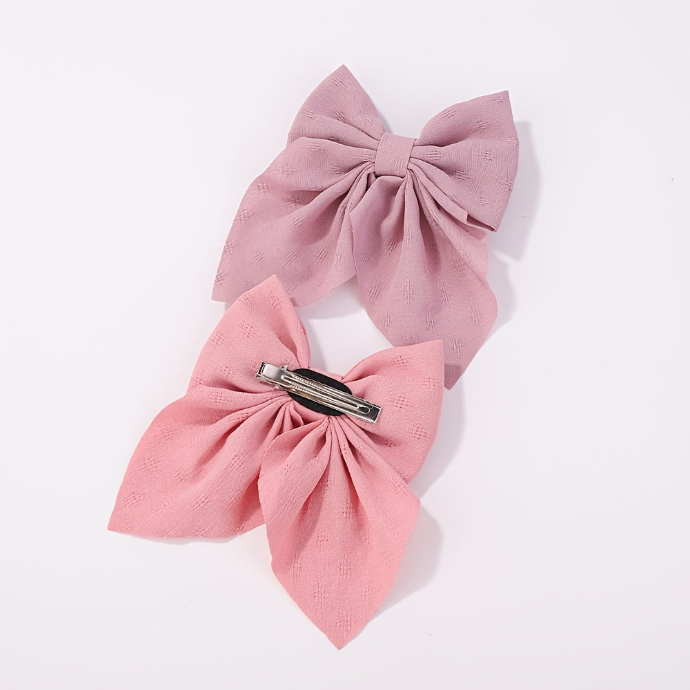 4pcs Baby Girls Bow Hair Clip Set for Baby Girls
