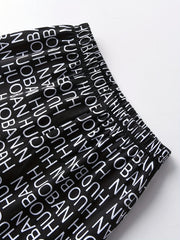 Boys Letter Graphic Print Shorts for Summer