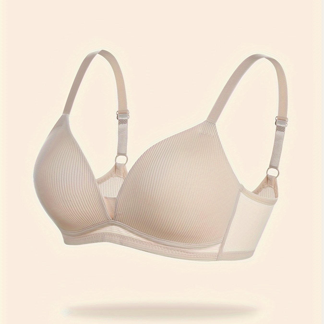Comfy Wireless Push Up Bra Breathable Solid Women's Lingerie