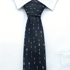 1pc Men's Arrow Print Necktie Business Necktie