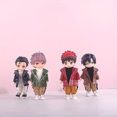 1 Pc Plaid Jacket for Dolls OB11 Coat Holiday Christmas Dress