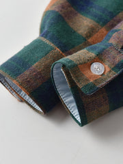 Boys Flannel Plaid Button Up Shirt