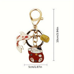 Lucky Cat Keychain Cat Paw Pendant For Backpack