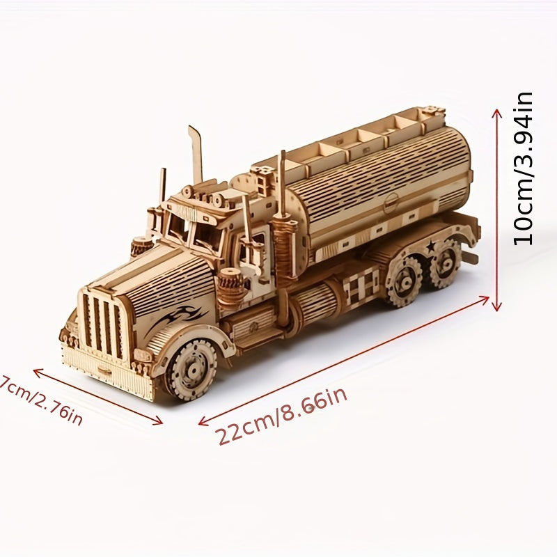 3D Wooden Model Kit Collection for Adults - Tanker Horse, Ferris Wheel, Password