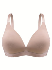 2 Pack Plus Size Seamless Wireless T-Shirt Bra Set