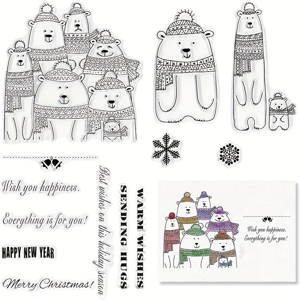 Snowflake Silicone Stamps for Card Making and Album Decorations