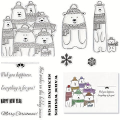 Snowflake Silicone Stamps for Card Making and Album Decorations