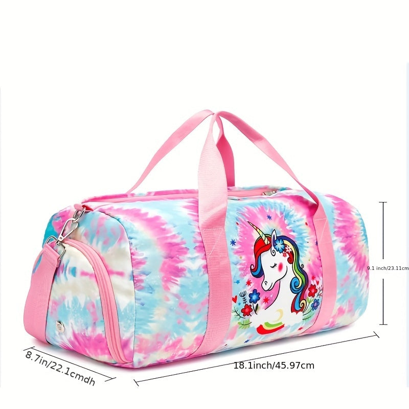 Fitness Bag Travel Duffel Bags With Shoe Compartment & Wet Pocket
