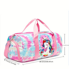 Fitness Bag Travel Duffel Bags With Shoe Compartment & Wet Pocket