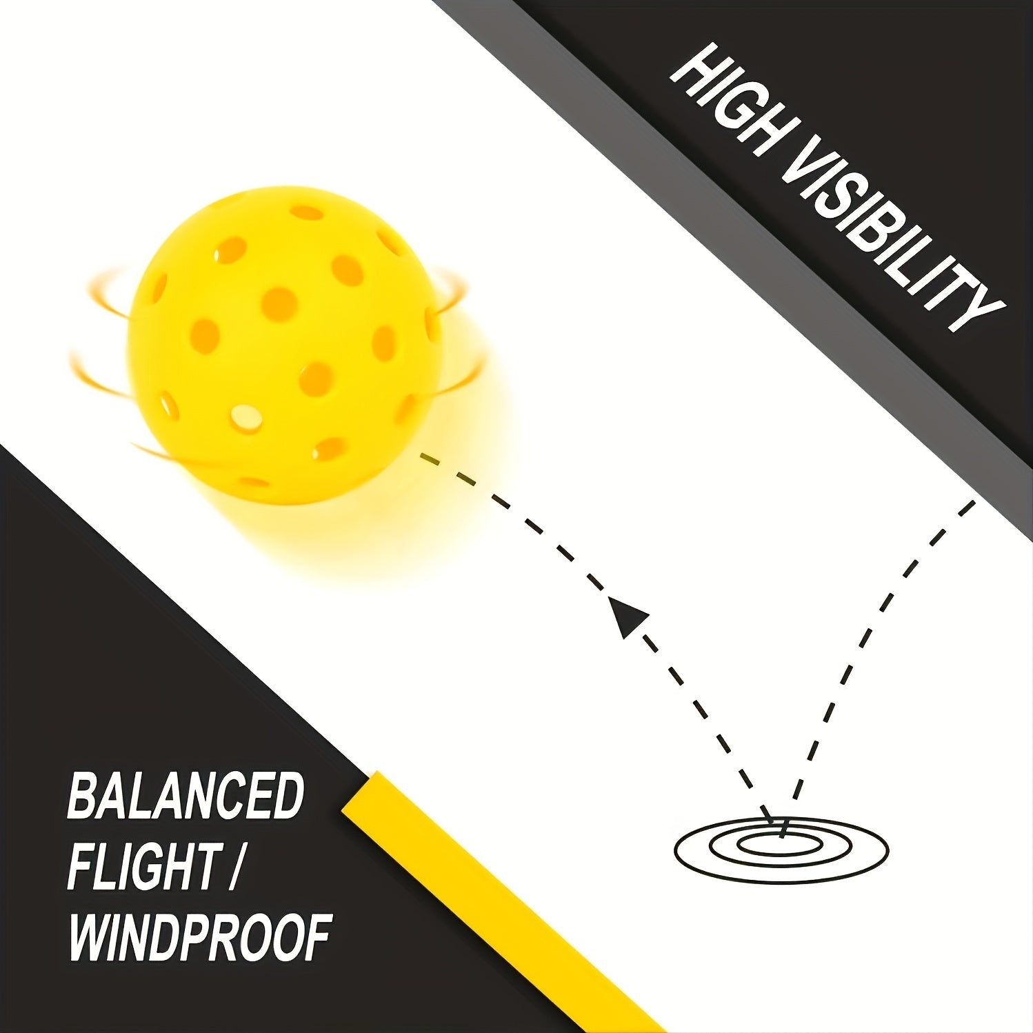 Professional Outdoor Training Pickle Ball - High Elastic 26/40 Hole Pickballs