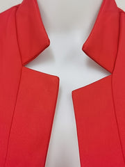 Women's Solid Long Sleeve Slim Fit Blazer