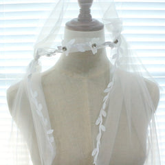Retro Lace Bridal Veil Wedding Dress Headwear