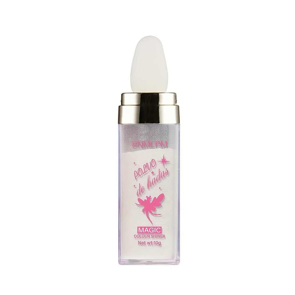 Fairy Dust Highlighter Powder Stick Glitter Puff Makeup Brightens