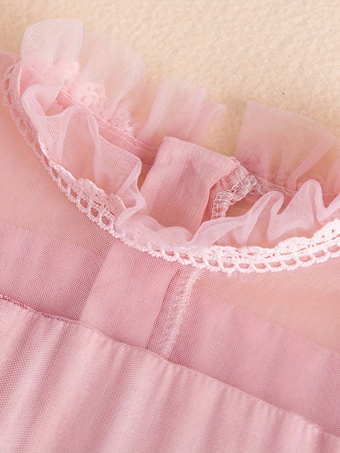 Girls Casual Flower Mesh Sleeves Embroidery Voile Dress For Wedding Party