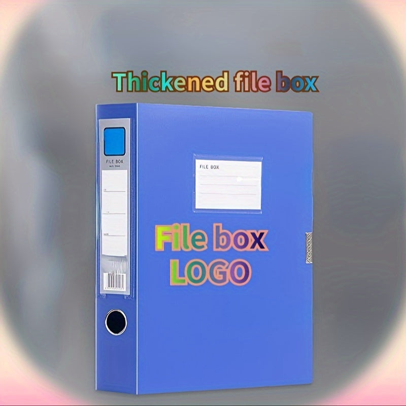 A4 Plastic Folding File Box Large Capacity File Storage Box