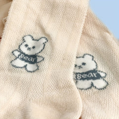 Kids Cartoon Bear Mesh Pantyhose Leggings