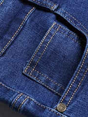 Men's Casual Street Style Mid Stretch Denim Pants