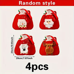 Christmas Santa Claus Drawstring Pouch Party Bag