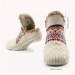 Men's Anti-slip Plush Socks for Winter Home, Snow, and Sleep