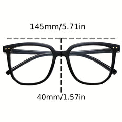 Square Anti Light Glasses For Women Men Jelly Frame Clear Lens Glasses