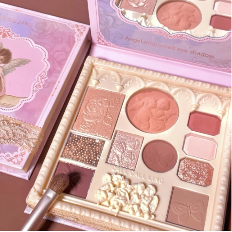 Anime Eyeshadow Palette with Mirror & Hypoallergenic Formula