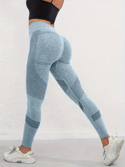 Striped Yoga Leggings Fitness Workout Gym Women's Activewear