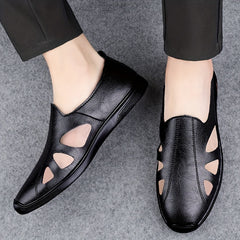 Men's Hollow Out Slip On Casual Shoes Lightweight Breathable