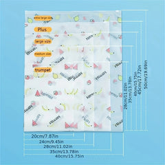 5pcs Fruit Print Travel Storage Bag For Outdoor Travel