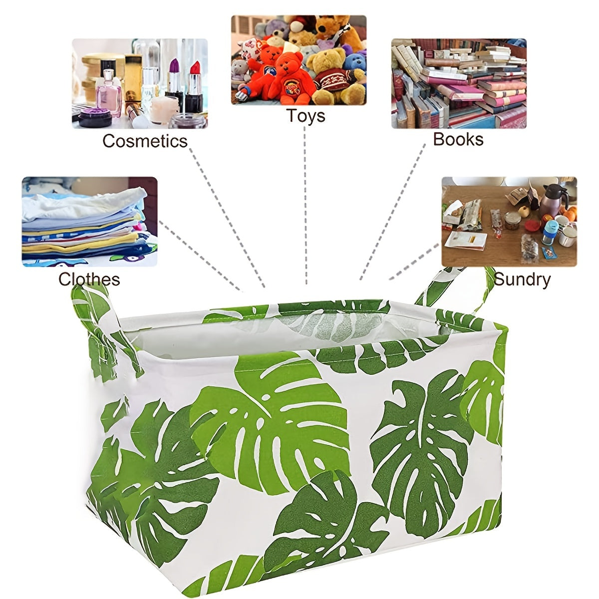Kids Toy Storage Basket - Organized, Foldable, Waterproof, Household Friendly
