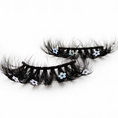 25MM Flower Glitter Fluffy Makeup Lashes Extension