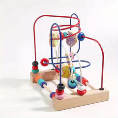 Colorful Wooden Dinosaur & Animal Bead Maze Toy for Kids