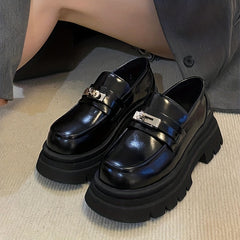Women's Platform Loafers Soft Sole Slip On Shoes