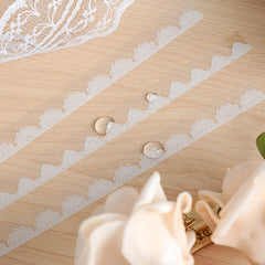 120pcs Transparent Lace Sticker Pack PET Waterproof Stickers