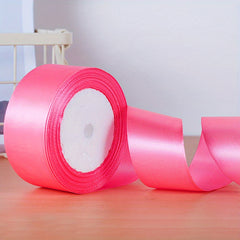 22m Satin Ribbon Rose Flower Material Packaging Decoration DIY Ribbon
