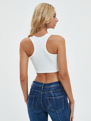 Racerback Fitness Sports Tank Top Yoga Crop Tank Top